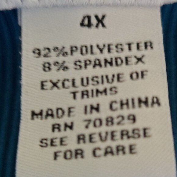 RUE + WOMEN'S SWEETHEART NECKLINE WITH TRUMPET SLEEVES SIZE 4X - Picture 6 of 7